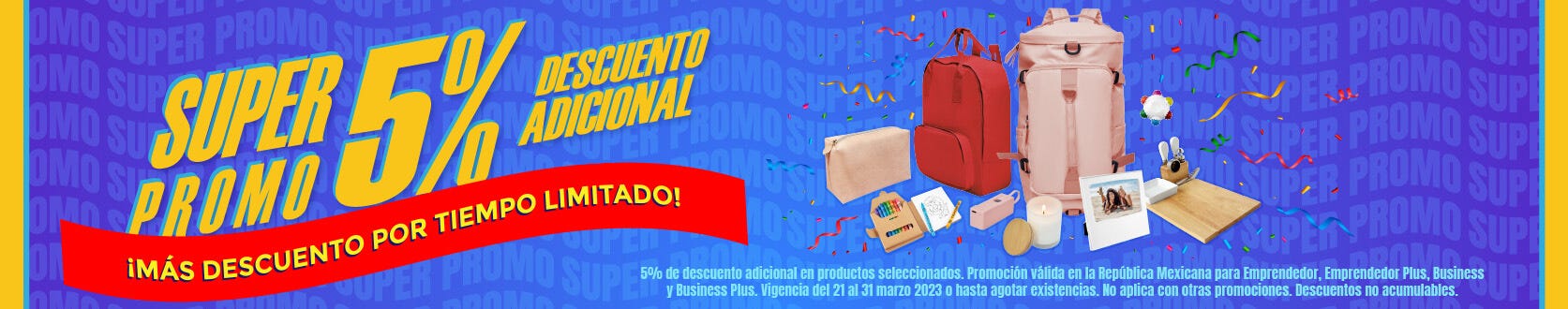 5 DE DESCUENTO